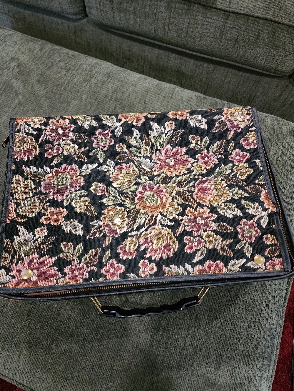 Vintage Tapestry Luggage Bag